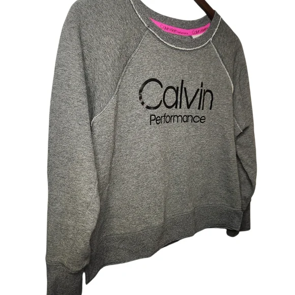 Calvin Performance Gray Sweatshirt - Picture 2 of 7